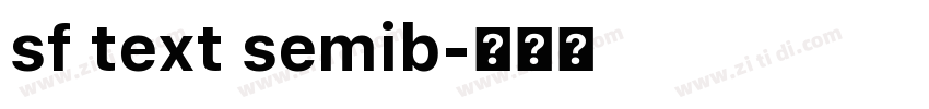 sf text semib字体转换